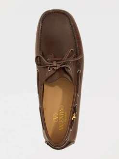 Mocassino Valentino Garavani in pelle a grana naturale