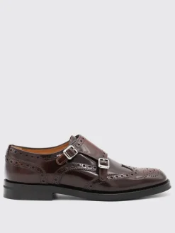 Monk Strap Church's in pelle spazzolata con motivo brogue