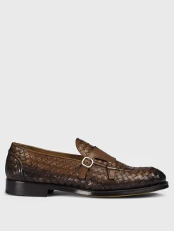 Monk Strap Doucal's in pelle intrecciata