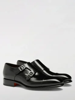 Monk Strap Santoni in pelle