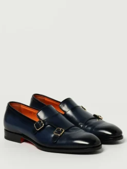 Monk Strap Santoni in pelle