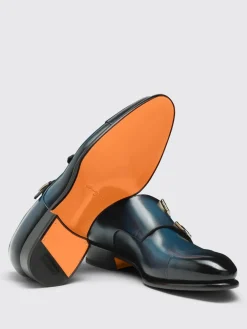 Monk Strap Santoni in pelle