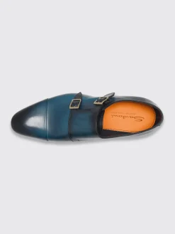 Monk Strap Santoni in pelle