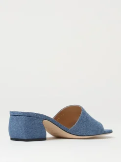 Mules Sergio Rossi in denim di cotone