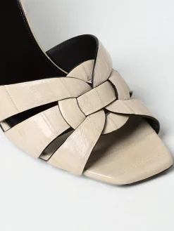 Mules Tribute Saint Laurent in pelle stampa cocco