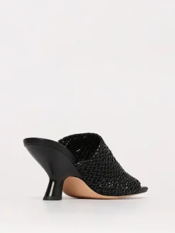 Mules Twinset in pelle sintetica intrecciata