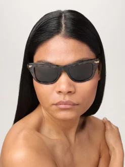 Occhiali da sole cat-eye in acetato Bottega Veneta