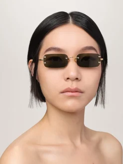 Occhiali da sole in metallo Linda Farrow