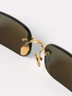 Occhiali da sole in metallo Linda Farrow