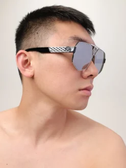 Occhiali da sole Plein Badge Philipp Plein in metallo