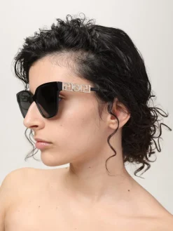 Occhiali da sole Versace in acetato con strass incastonati