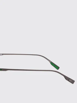 Occhiali retrò rettangolari in metallo Lacoste