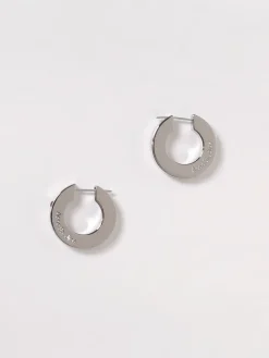 Orecchini Crystal Hoop Acne Studios in ottone con cristalli incastonati