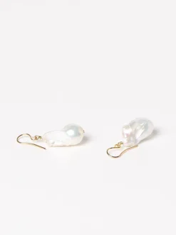 Orecchini Jil Sander in ottone con perle