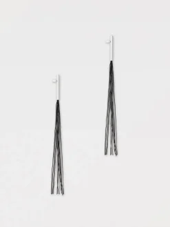 Orecchini Jil Sander in viscosa ed ottone