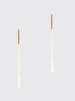 Orecchini Jil Sander in viscosa ed ottone