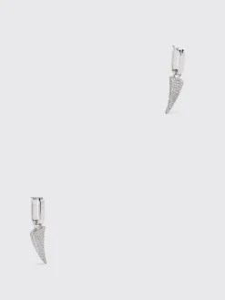 Orecchini McQueen in ottone con strass incastonati