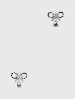 Orecchini Self-Portrait in ottone con strass incastonati