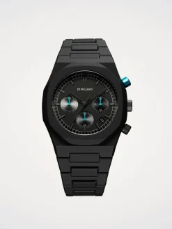 Orologio Charcoal Black Polychrono 40,5mm D1 Milano