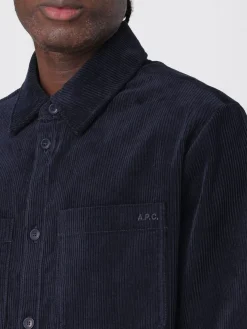 Overshirt A.P.C. in velluto a costine