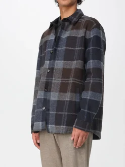 Overshirt Barbour in misto lana check