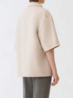 Overshirt Fabiana Filippi in lana vergine con applicazioni