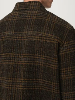 Overshirt Isabel Marant in lana con stampa Check