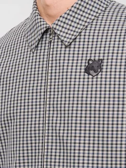 Overshirt Maison Kitsuné in misto cotone check