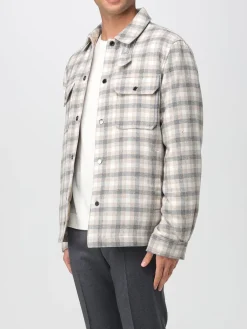 Overshirt Woolrich in misto lana check