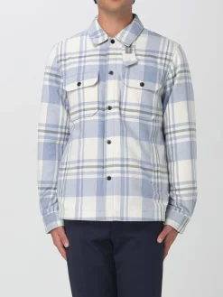 Overshirt Woolrich in misto lana check