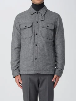 Overshirt Woolrich in misto lana check