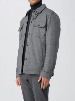 Overshirt Woolrich in misto lana check