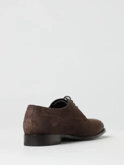 Oxford Witney Manolo Blahnik in camoscio con motivo brogue