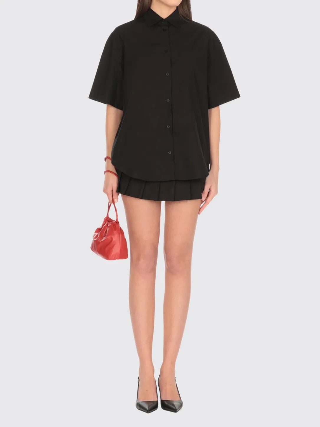 Panta-gonna MSGM in crêpe plissettato