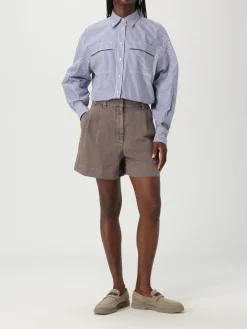 Pantaloncino Brunello Cucinelli in cotone e lino