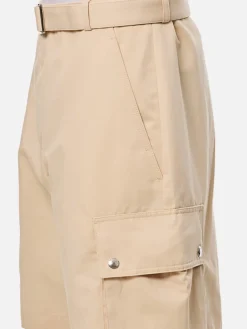 Pantaloncino cargo Jacquemus in misto cotone e lino