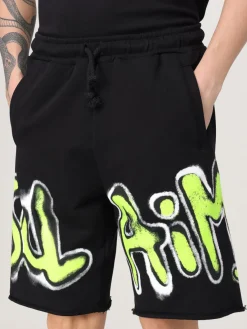 Pantaloncino Disclaimer in cotone stretch