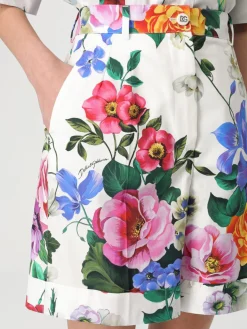 Pantaloncino Dolce & Gabbana in cotone con stampa floreale