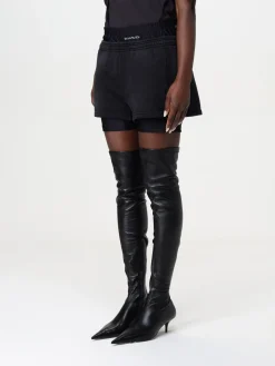 Pantaloncino double layer Alexander Wang in cotone e nylon