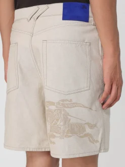 Pantaloncino in cotone con logo Burberry