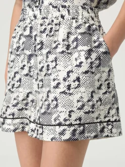 Pantaloncino Tory Burch in seta con stampa monogram