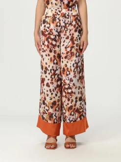 Pantalone a palazzo Liu Jo in crêpe animalier