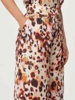 Pantalone a palazzo Liu Jo in crêpe animalier