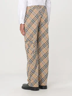 Pantalone Burberry in cotone con motivo Vintage Check