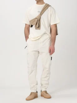 Pantalone cargo Stone Island in cotone stretch