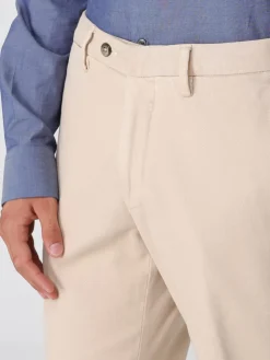 Pantalone chino Luigi Bianchi in cotone stretch