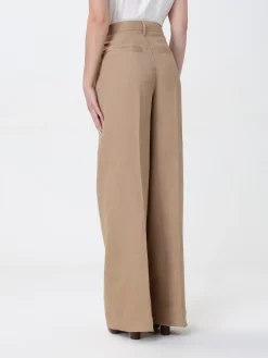 Pantalone classico Dondup in misto lino