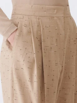 Pantalone classico Fabiana Filippi in misto cotone e lana vergine