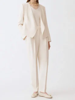 Pantalone classico Fabiana Filippi in crêpe