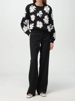 Pantalone classico Moschino Couture in lana vergine